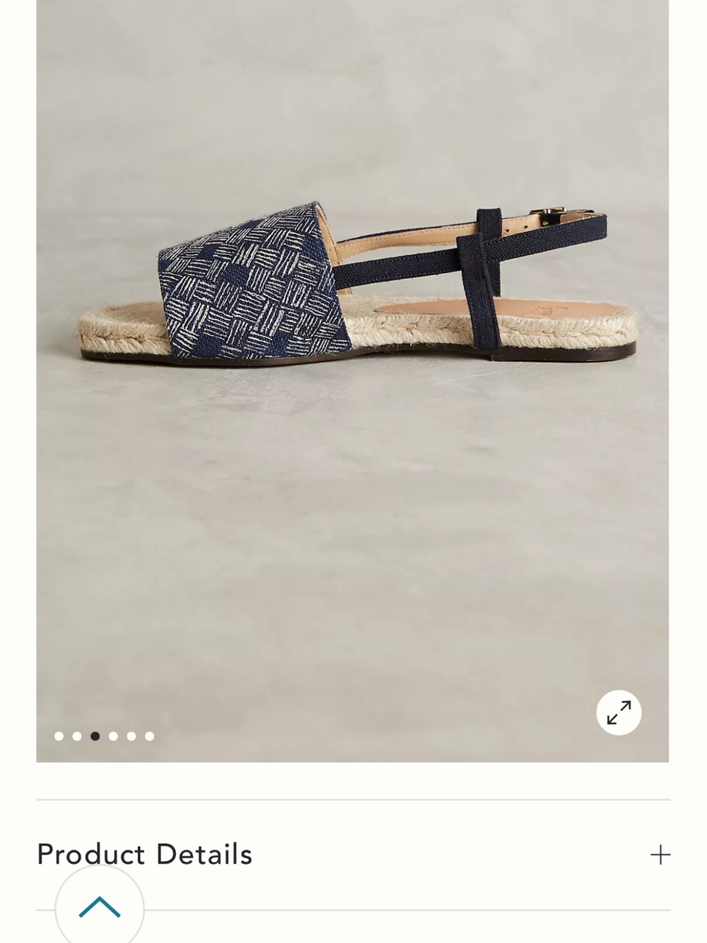 Castaner Navy Espadrille Sandals with Natural Jute Sole